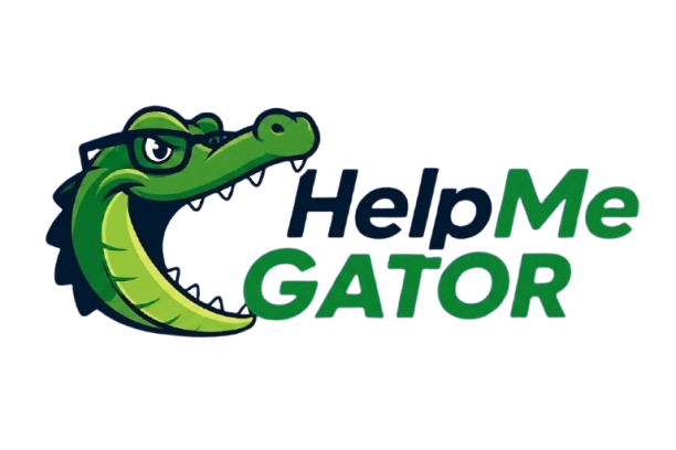 Help Me Gator logo